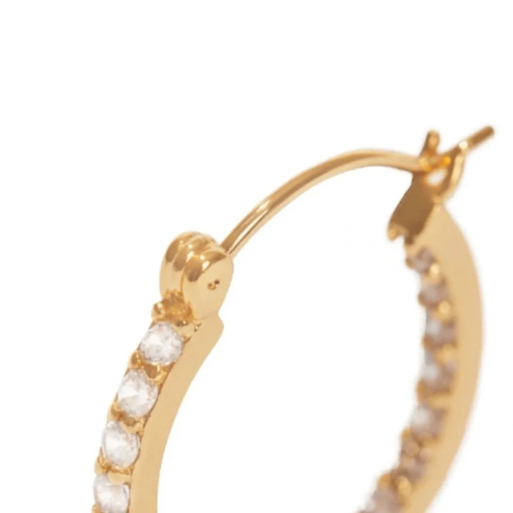 Gold Minimalist Hoop Earrings Modern Design